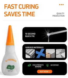 Superpegamento de Cianoacrilato de Etilo A-5g para Trabajos en Madera, Adhesivo de Succión para Material Acrílico - Product Image 5