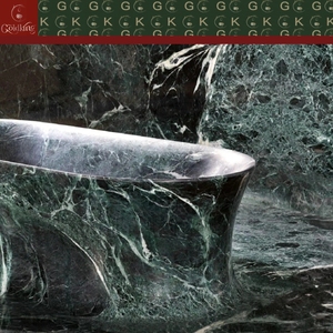 Bañera Ovalada Independiente de Mármol Verde Alpi para Baño de Lujo Estilo Chalet Alpino GOLDKING, Verde Intenso con Vetas Blancas, OEM Personalizado - Product Image 3