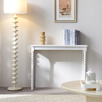 Nouvelle arrivée meubles de salon design nordique antique classique bois blanc couloir tables de console en bois pour l'entrée
