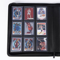 Porte-cartes de visite et passeports haut de gamme à chargement par le haut en PP, 4 à 9 poches, fermeture éclair, style tendance, personnalisable TCG