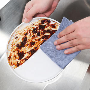 للبيع بالجملة منشفة تنظيف المطبخ المصنوعة من الألياف الدقيقة للاستخدام مرة واحدة في صندوق 180 جم/متر مربع خالية من الوبر منشفة تنظيف المطبخ من الألياف الدقيقة قابلة لإعادة الاستخدام - Product Image 3