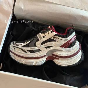 Zapatos Estilo Dad de París para <span class=keywords><strong>Mujer</strong></span>, Novedad 2025, Plataforma con Suela Gruesa, Aumento de Altura, Malla de Fibra Superfina, Transpirables, Ligeros, Otoño - Product Image 4