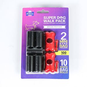 Sacs à déjections canines en plastique écologiques personnalisés avec distributeur – Prix de gros - Product Image 4
