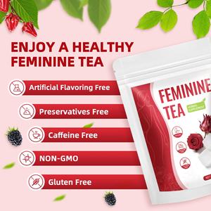 Tisana alle Erbe Senza Caffeina per il Benessere Femminile, Comfort per il Ciclo Mestruale, Integratore Naturale a Base di Piante per la Salute delle Donne, Bustine di Tè - Product Image 3