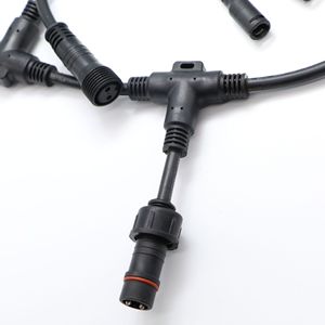 GJQ M12 <b>Waterproof</b> <b>Cable</b> 2-Core DC Connector For LED Landscape Lights - Product Image 2