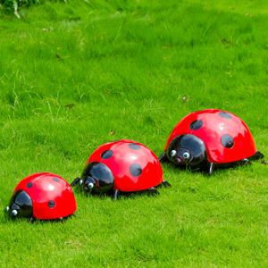 Decoración de parque temático, decoración de mariquita milagrosa, esculturas de mariquita de fibra de vidrio, esculturas de dinosaurio impermeables, adorno de dinosaurio - Product Image 5