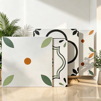 Carrelage en porcelaine émaillée pleine masse 300x300, finition mate, motif floral rétro, pour murs et sols de cuisine et salle de bain