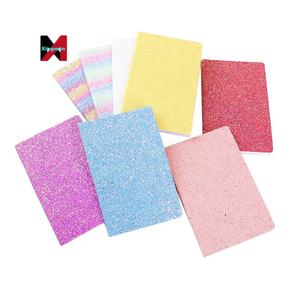 Libretas de <span class=keywords><strong>Agenda</strong></span> con Tapa Dura Brillante de Colores al por Mayor, Libretas con Polvo Dorado, Manualidades de Plástico - Product Image 1