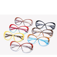 Tr90 Gafas ópticas Tendencia 2023 Marco óptico Color Marcos originales Nueva moda Anti Gafas azules Mujeres Vintage Irregular
