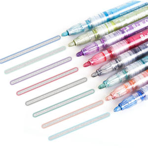 Marqueur métallique à double ligne scintillante à bas prix pour la peinture DIY sur roches, papier, verre et tasses - Product Image 6