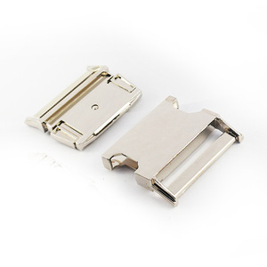 Hebilla Metálica de Doble Punta de 50 mm, Aleación de Zinc Plateada, Accesorio para Bolsos y Cinturones, Resistente al Desgaste, Componente de Fijación para Correas de Mochilas - Product Image 2