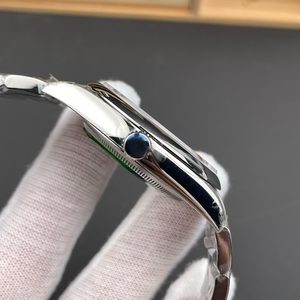 Montres mécaniques automatiques 41 mm en métal doré avec lunette lisse, cadran bleu turquoise, date, montre de luxe pour <span class=keywords><strong>homme</strong></span>, montre sportive - Product Image 3