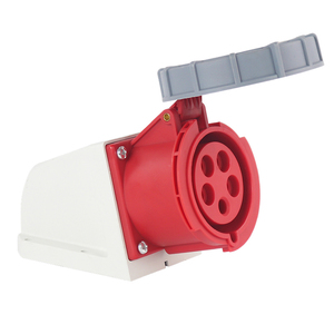 Prise industrielle étanche IP67, 2x5x32a, 3 phases à 5 pôles, câble d'aviation ignifuge, 3P + N + E 400V - Product Image 4