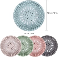 Filtre à cheveux flexible en silicone pour drain de douche, anti-bouchon à écoulement rapide pour salle de bain, baignoire et lavabo