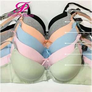 Alta Calidad Bras De Algodón Con Push Y Varilla De Acero En Copa 'D' Tirantes Ajustables Y Variedad De Colores - Product Image 4