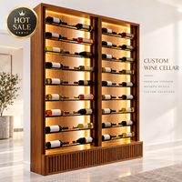 Cave à vin commerciale modulaire Minghou, système de rangement et de présentation pour hôtels, restaurants et projets de vente au détail, fabricant
