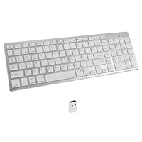 Harga Grosir Pabrik Keyboard Nirkabel Dual Mode BT 2.4G USB Isi Ulang Baru, Ukuran Penuh, Tata Letak US, Ergonomis, Switch Scissor