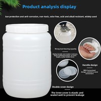 Seau en plastique HDPE de qualité alimentaire, extra-large, pour la fermentation enzymatique de la vinification, réservoir de stockage d'eau