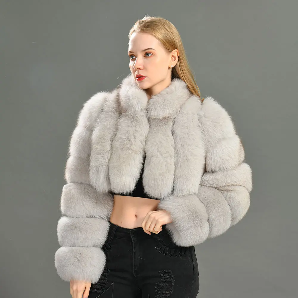 Manteau de fourrure pelucheux pour femmes, veste chaude d'hiver, nouveau Design à la mode, personnalisé pour femmes, vente en gros