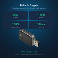 KAIWO Wireless CarPlay Adapter WiFi6 USB Plug-n-Play untuk Perjalanan Sehari-hari dan Road Trip, Tanpa Sentuh, Kontrol Suara, Panggilan, Peta Online