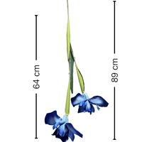2 têtes d'iris artificiels en soie pour décoration de mariage, arrangement floral pour la maison, fleurs artificielles pour hôtel, composition florale douce, photographie de mariage