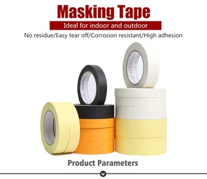China Factory Direct Sale Custom Yellow Crepe Paper Masking Tape - Product Image 3