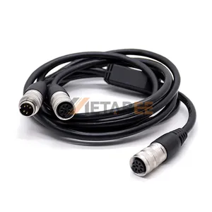 M16 Female Supply 24 Pin Male Cable Connector 4pin