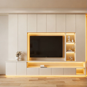 Meuble <span class=keywords><strong>TV</strong></span> personnalisé écologique, style contemporain, pour salon et hôtel, en aluminium - Product Image 2