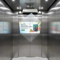 Projecteur publicitaire pour ascenseurs commerciaux, affichage numérique 4K WiFi Android pour la promotion en intérieur des centres commerciaux et des commerces de détail