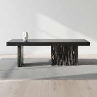 Bureau d'écriture en bois minimaliste moderne | Bureau d'étude en bois massif pour la maison | Bureau d'ordinateur élégant de style scandinave avec placage en bois d'orme