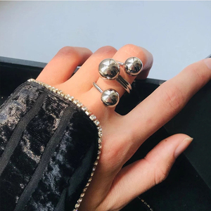 Hiphop Trendy <strong>Resizable</strong> Gold and Silver <strong>Rings</strong> for Women and Girls - Product Image 4