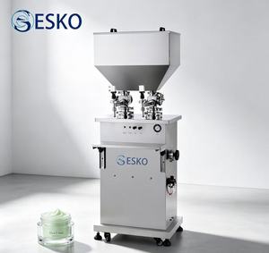 Machine de remplissage de liquides pneumatique verticale ESKO 1-<span class=keywords><strong>2</strong></span> têtes pour crème cosmétique, pommade, shampoing, détergent, désinfectant en bouteille - Product Image 1