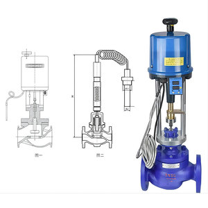 Kovina Electric Temperature Control Valve DN50 AC 220V Soft <b>Sealing</b> Type For Voltage Regulation - Product Image 1