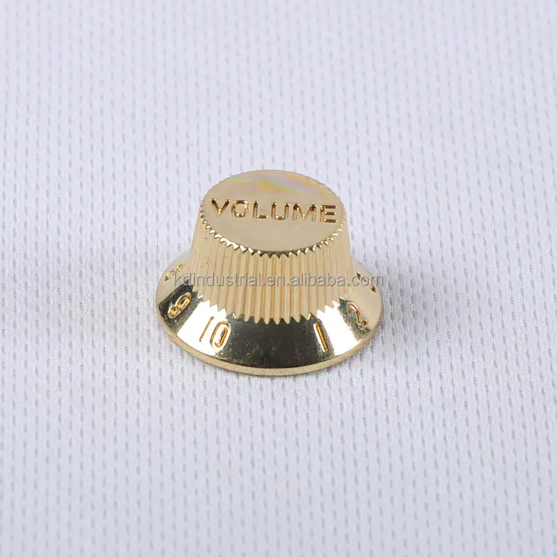 Kenop emas plastik jenis Volume nada 25.5x13mm, kenop untuk KIT Amplifier Tabung Gitar