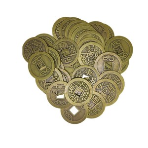 Pièces de monnaie des cinq empereurs en alliage de zinc, rondes, style antique, décoration artistique pour le Nouvel An chinois - Product Image 2