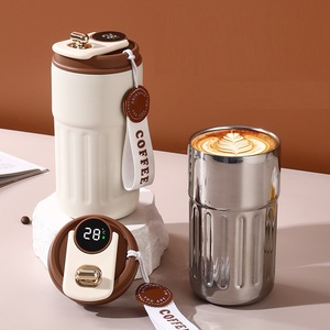 Gobelet <span class=keywords><strong>Isotherme</strong></span> de Voyage en Acier Inoxydable, 450 ml, Design Moderne, avec Affichage Intelligent de la Température à LED pour <span class=keywords><strong>Café</strong></span> - Product Image 1
