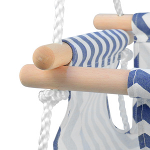 Columpio de Lona para Bebés, Silla Colgante de Madera, Algodón y Lino, Carga Máxima de 60 kg, Asiento Mecedor para Bebés y Niños Pequeños, Unisex - Product Image 2