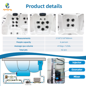 <span class=keywords><strong>Precio</strong></span> de fábrica bañera de hidromasaje 6 personas 42 chorros CE aprobado acrílico bañera de hidromasaje Spa Jacuzzier con cascada - Product Image 3