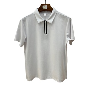 Camiseta Sorona de media cremallera con contraste de color, sin costuras, transpirable, ligera, de punto, de ajuste holgado, informal - Product Image 2