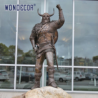 Personnalisez une célèbre statue nordique grandeur nature Viking en bronze