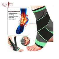 Sangles de soutien de cheville ajustables et respirantes en tricot pour hommes, protection complète pour le basketball et les sports – Vente en gros
