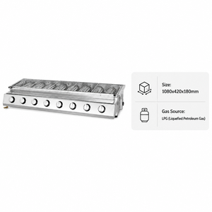 Parrilla de Gas Comercial de Ocho Quemadores para Barbacoa, Ideal para Brochetas, Filetes, Pollo, Salchichas, Restaurantes y Servicios de Catering - Product Image 2