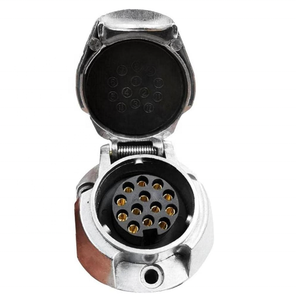Prise de remorque OEM Euro 12V 13 broches, connecteur de <span class=keywords><strong>caravane</strong></span>, prises de remorque métalliques, pièces détachées pour remorque de bateau - Product Image 1