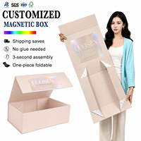 Boîte Cadeau Rigide Pliable Magnétique Réutilisable à Faible MOQ avec Impression UV Sélective pour Emballage Électronique, Bijoux et Cadeaux