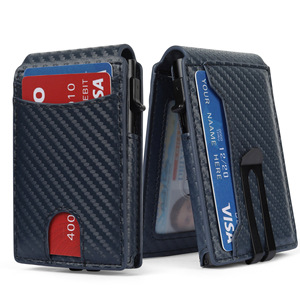 Tarjetero para hombre de microfibra 3 en 1 con protección antidemagnetización para tarjetas de crédito - Product Image 5