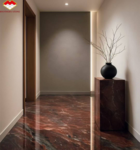 Hiện đại tự nhiên Ruby đá nhà bếp Countertop phòng tắm Vanity bồn rửa Tùy chỉnh màu đỏ đá cẩm thạch cho tường Panel sàn gạch - Product Image 2