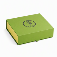 Boîte cadeau pour thé avec impression quadricolore et fermeture magnétique, logo personnalisé