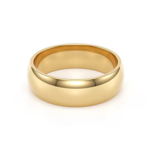 Anillo de Boda Abombado de Tungsteno Chapado en <span class=keywords><strong>Oro</strong></span> Amarillo de 2mm - 8mm, Anillo de <span class=keywords><strong>Oro</strong></span> Clásico de Ajuste Cómodo |   Anillo Grabado para Hombre y Mujer - Product Image 5
