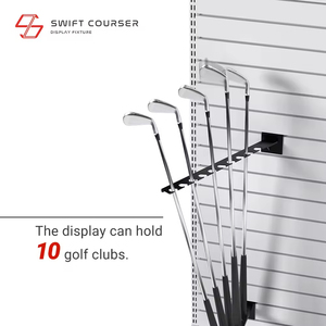 Moderno Exhibidor de Palos de Golf de Metal y Hierro con 10 Estantes, Soporte de Pared con Logotipo Personalizado para Exhibición en Tiendas - Product Image 4