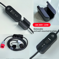 Chargeur EV portable 3,5 kW 16A avec connecteur Type 2 GBT, écran LCD, IP66, arrêt automatique, câble de charge EV domestique